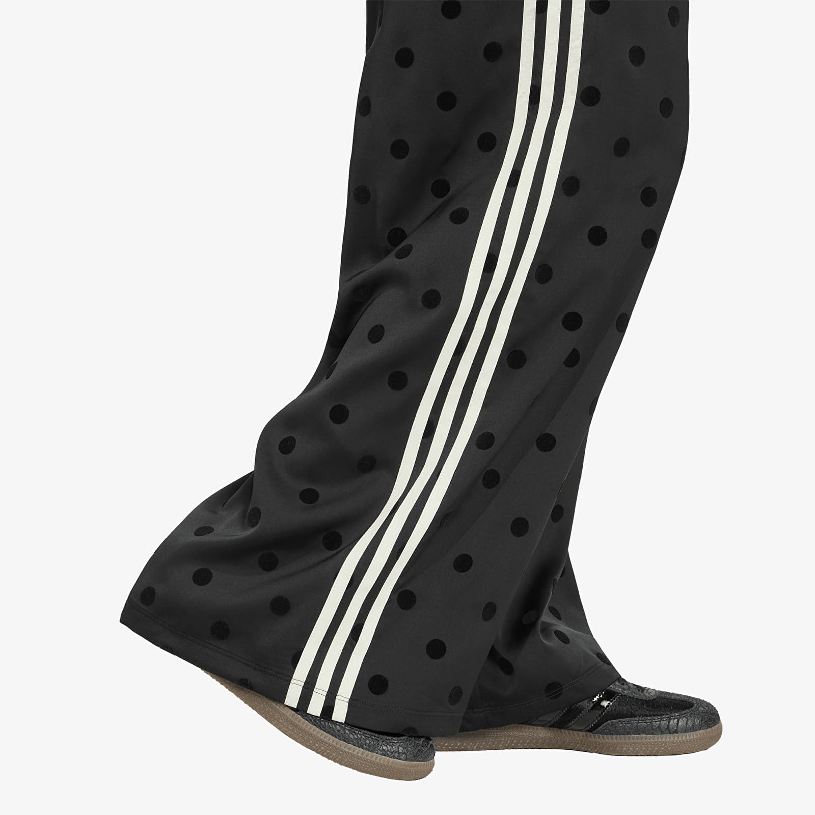 Kelnės adidas Satin Polka Dots Wide Leg Pant Black