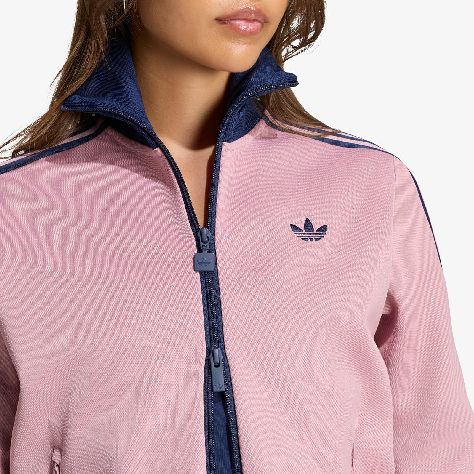Női kabátok adidas Beckenbauer Track Top Magic Mauve/ Night Indigo