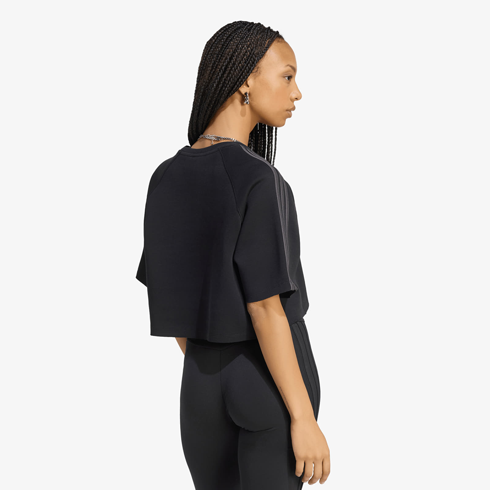 T-shirts adidas SST 2.0 Boxy Cropped T-Shirt Black/ Utility Black