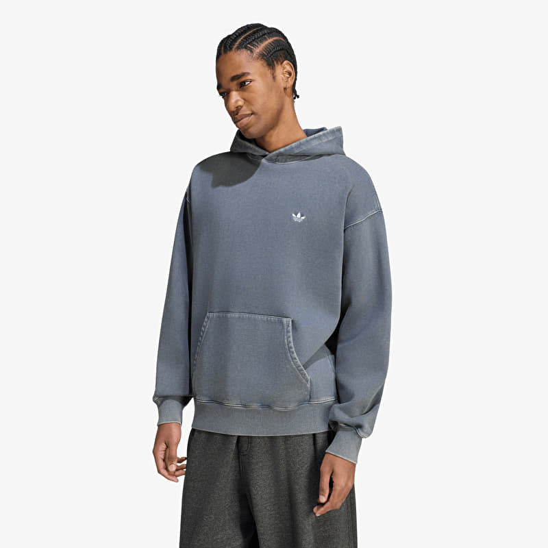 Mikina adidas Trefoil Essentials Washed Loose Hoodie Preloved Ink