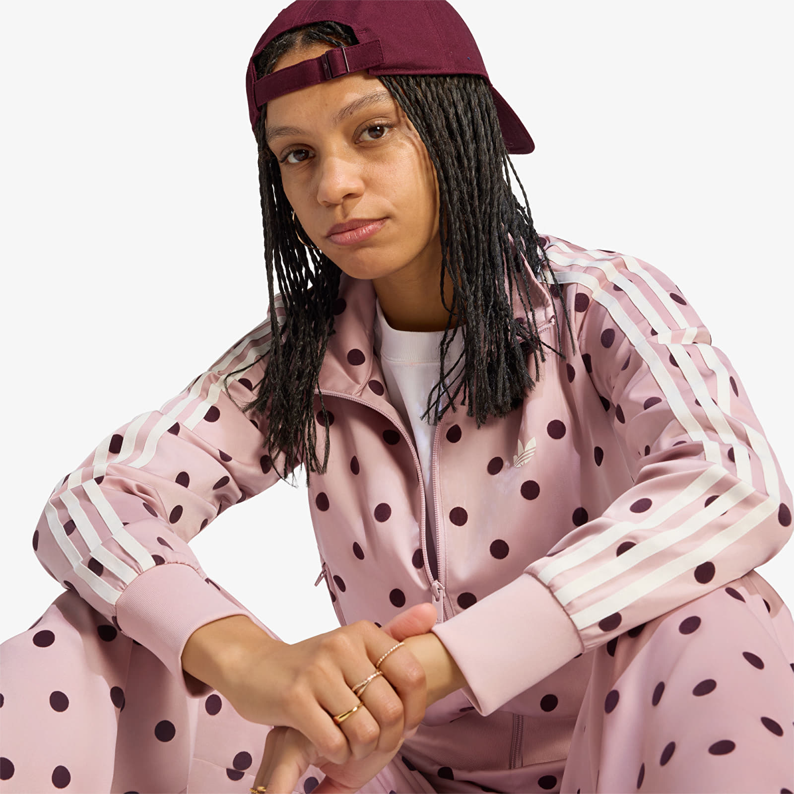 Vestes  adidas Satin Polka Dots Tt Track Top Dual Lilac