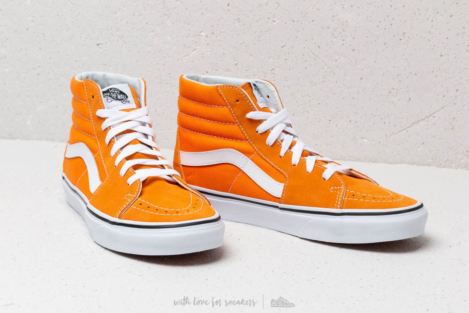 Men s shoes Vans Sk8 Hi Dark Cheddar True White Footshop