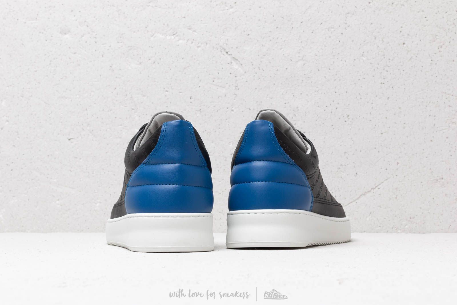 Sapatos de homem Filling Pieces Low Top Ripple Hades Black/ Blue