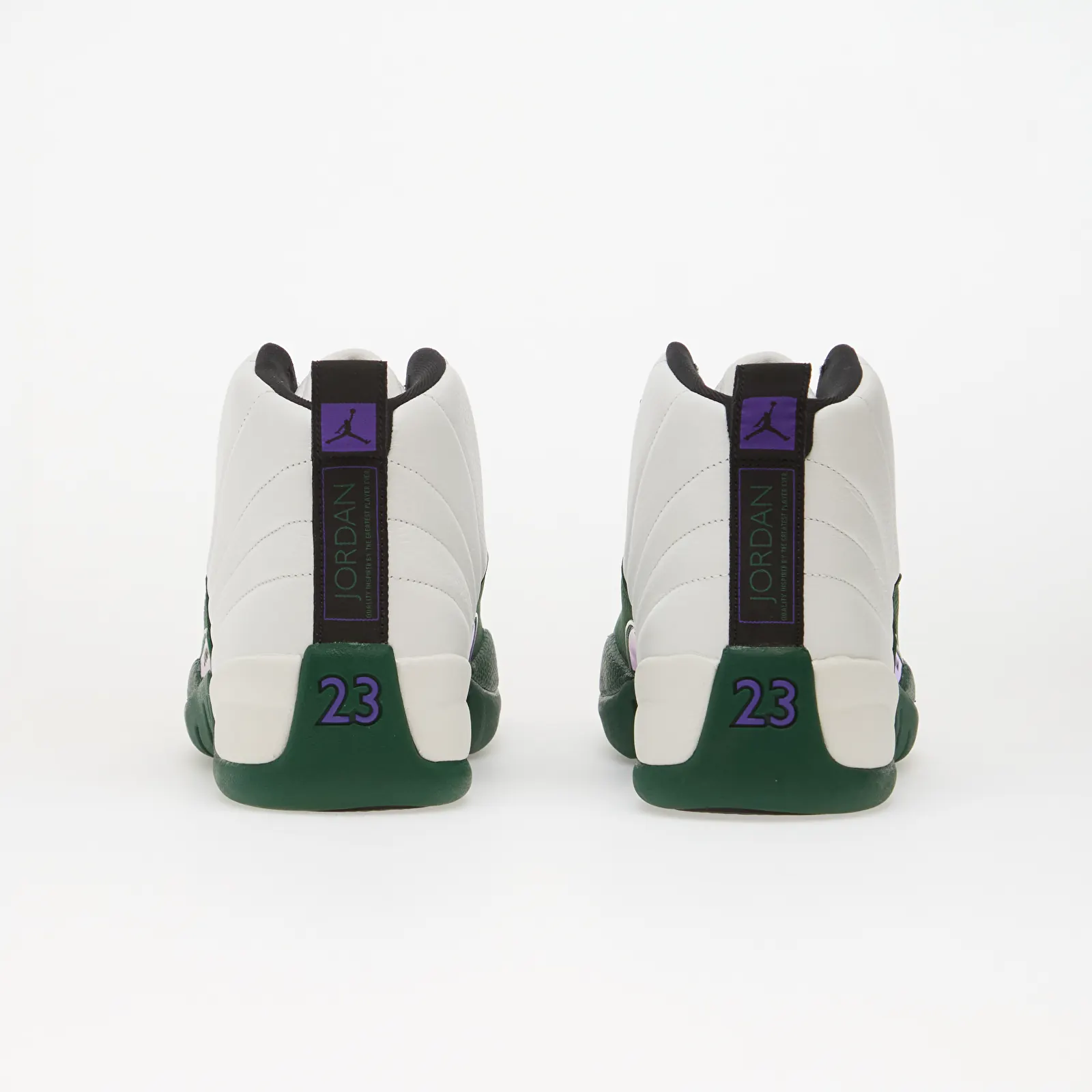 Férfi cipők Air Jordan 12 Retro "Bucks" Summit White/ Gorge Green/ Fierce Purple