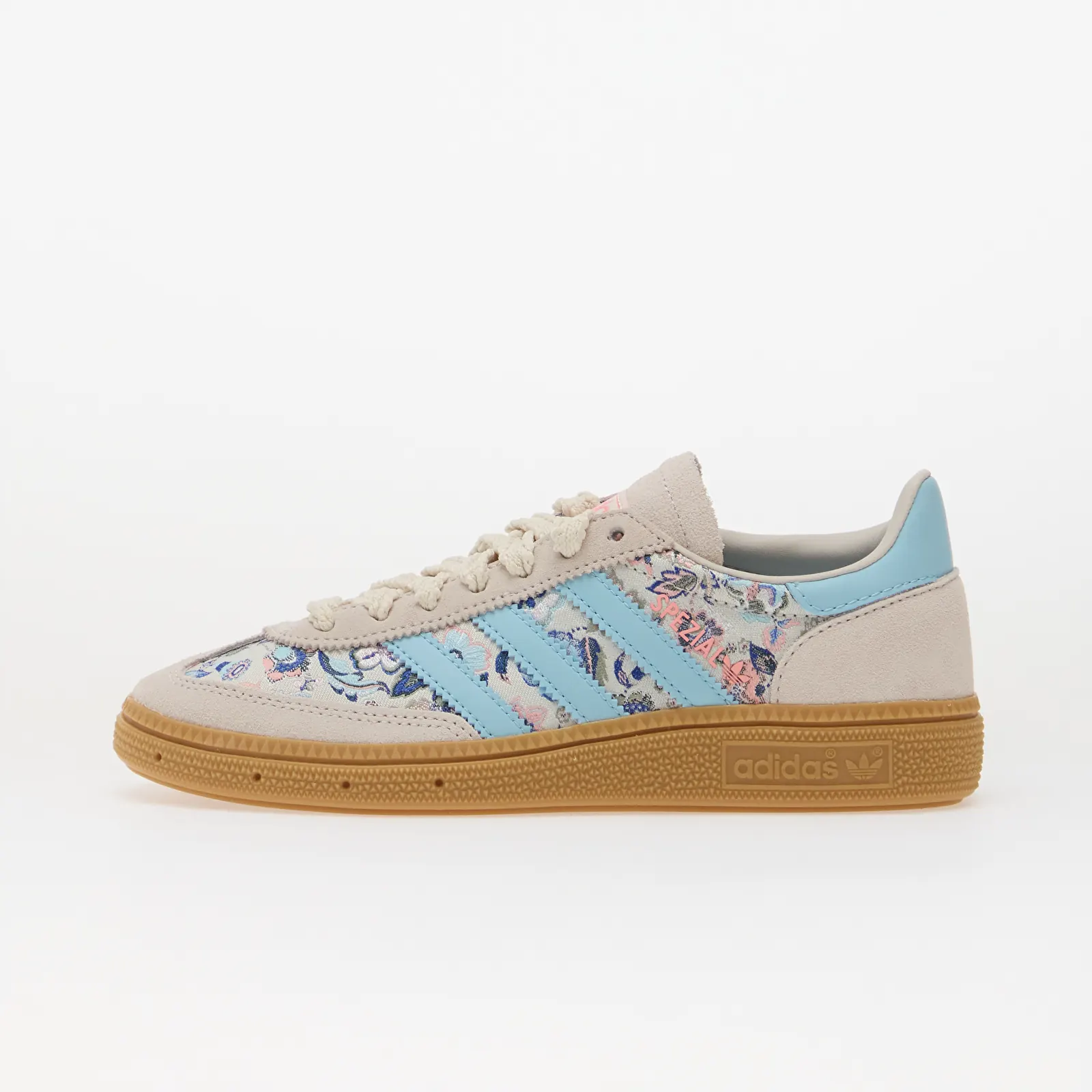 Sneakers voor dames adidas x Liberty London Handball Spezial Kids Off White/ Icey Blue/ Gum