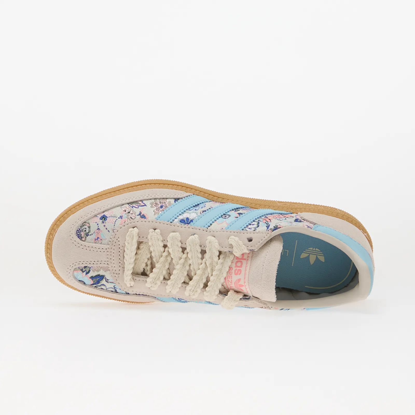 Sneakers voor dames adidas x Liberty London Handball Spezial Kids Off White/ Icey Blue/ Gum