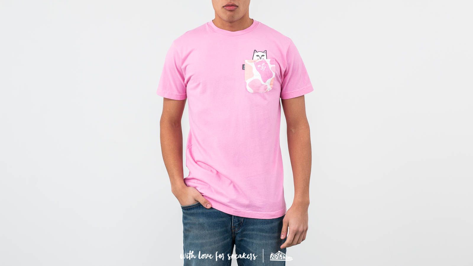 T-Shirts and shirts RIPNDIP Loed Nermal Camo Pocket Tee Pink Camo