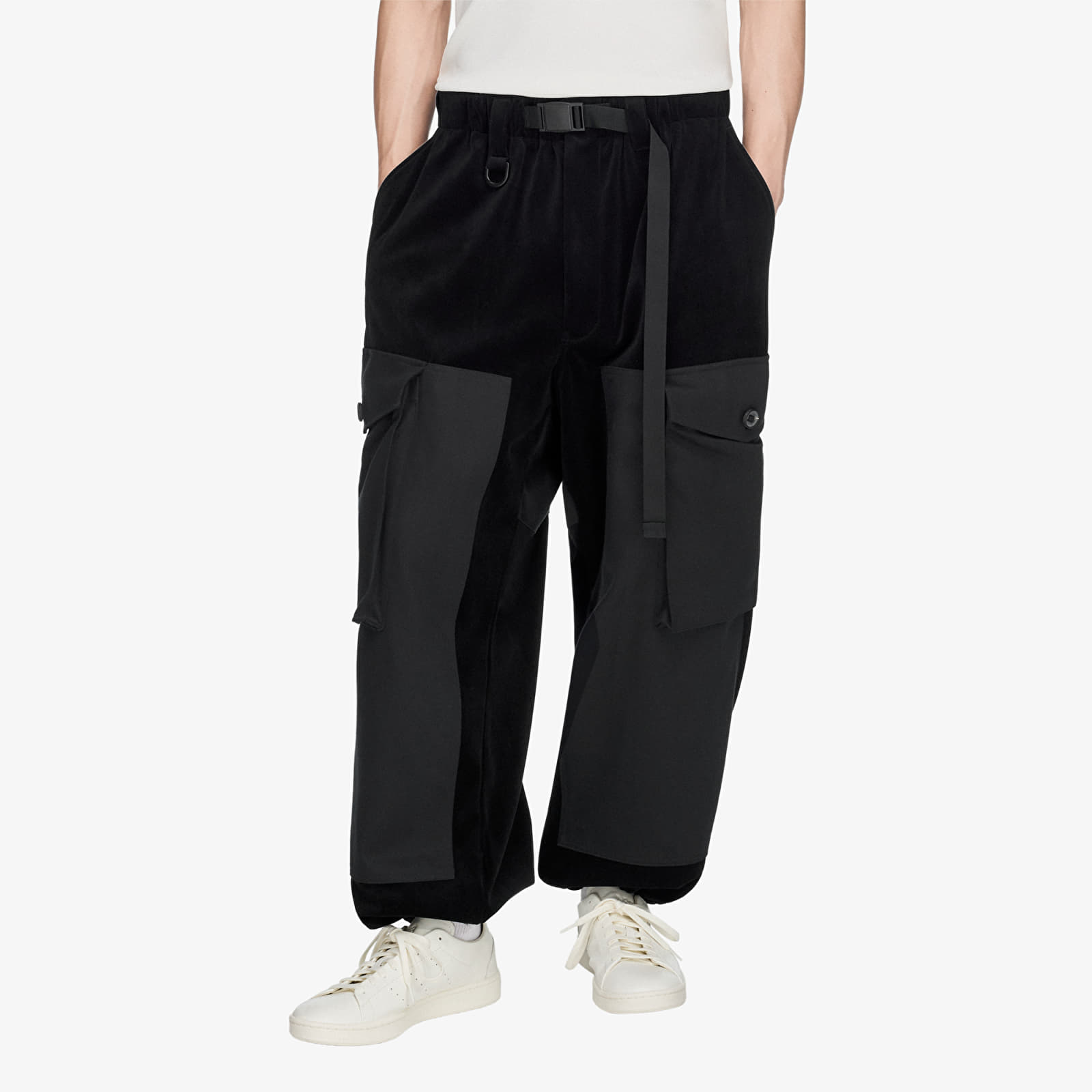 Pantaloni Y-3 Velvet Corduroy Utility Pants Black