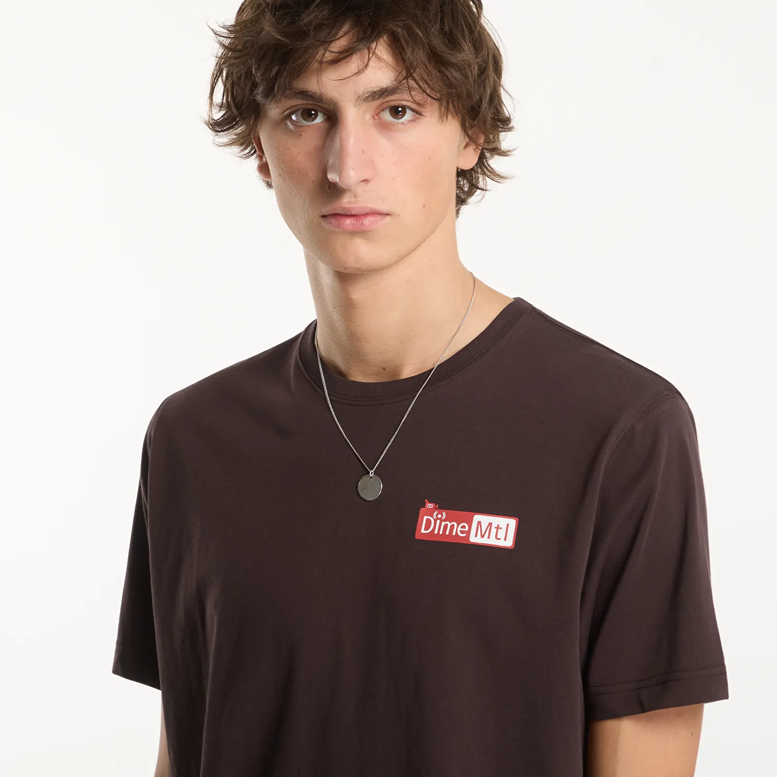 Men's T-shirts Dime Leak T-Shirt Dark Brown