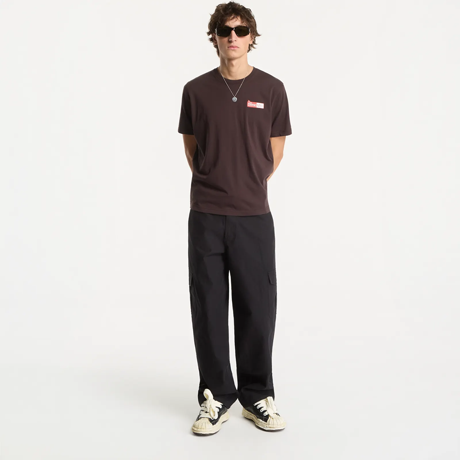 Men's T-shirts Dime Leak T-Shirt Dark Brown