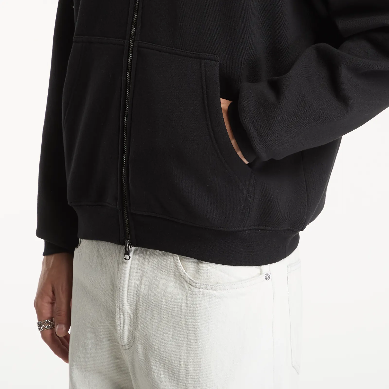 Hoodies and sweatshirts  Dime Grid Zip Hoodie Black
