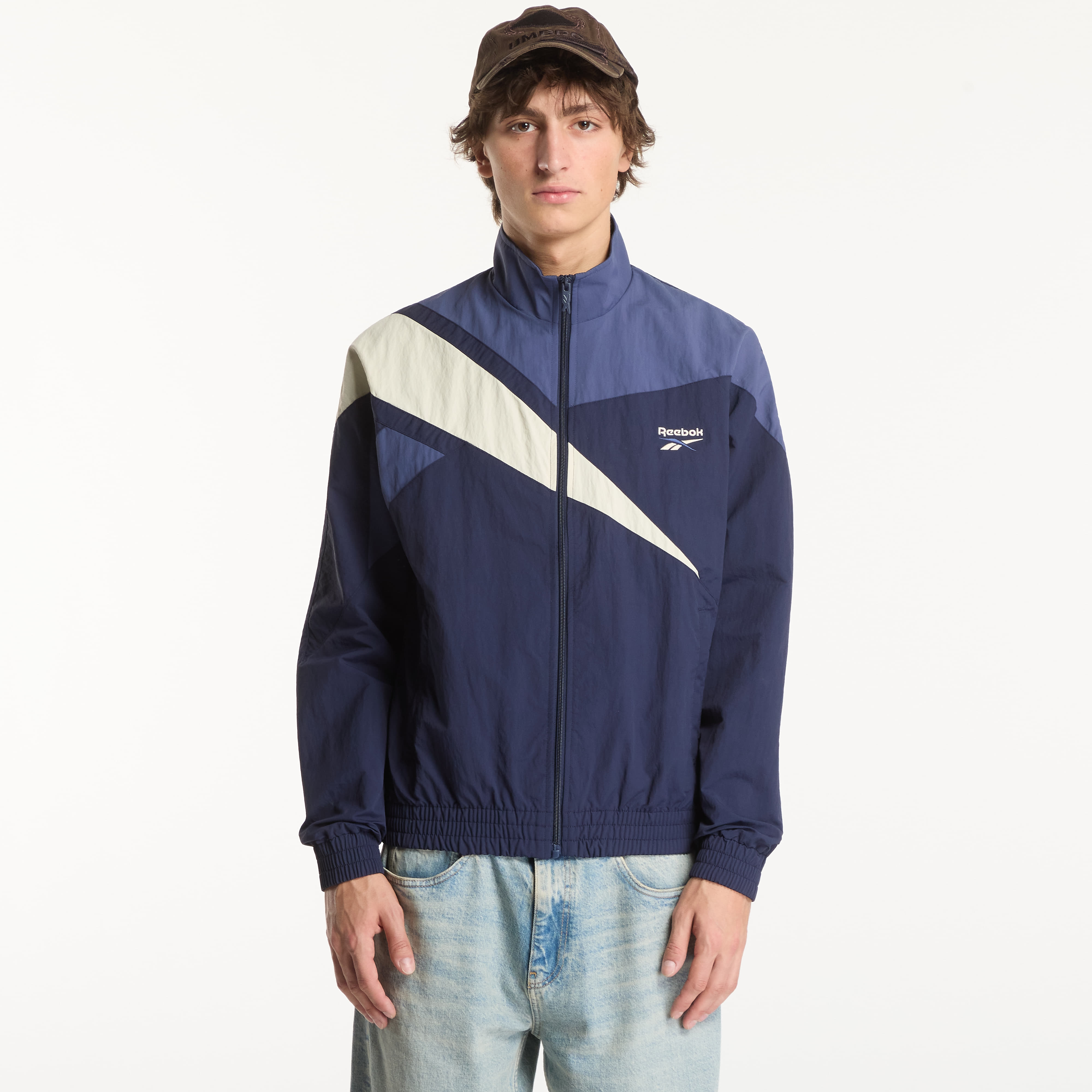 Jachetă Reebok Vector Track Top Vector Navy/ Legacy Blue/ Linen XL