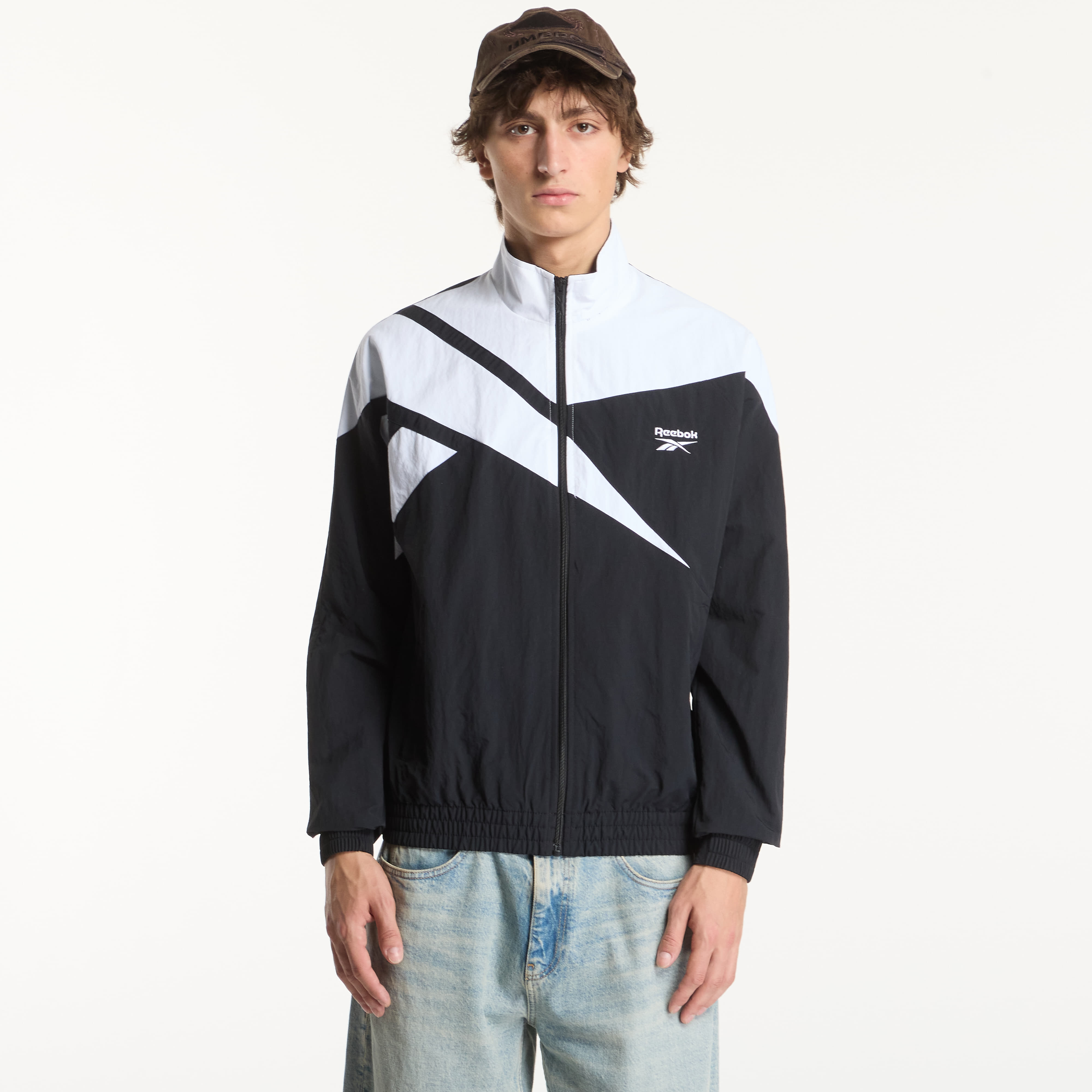 Jachetă Reebok Vector Track Top Black/ White XL