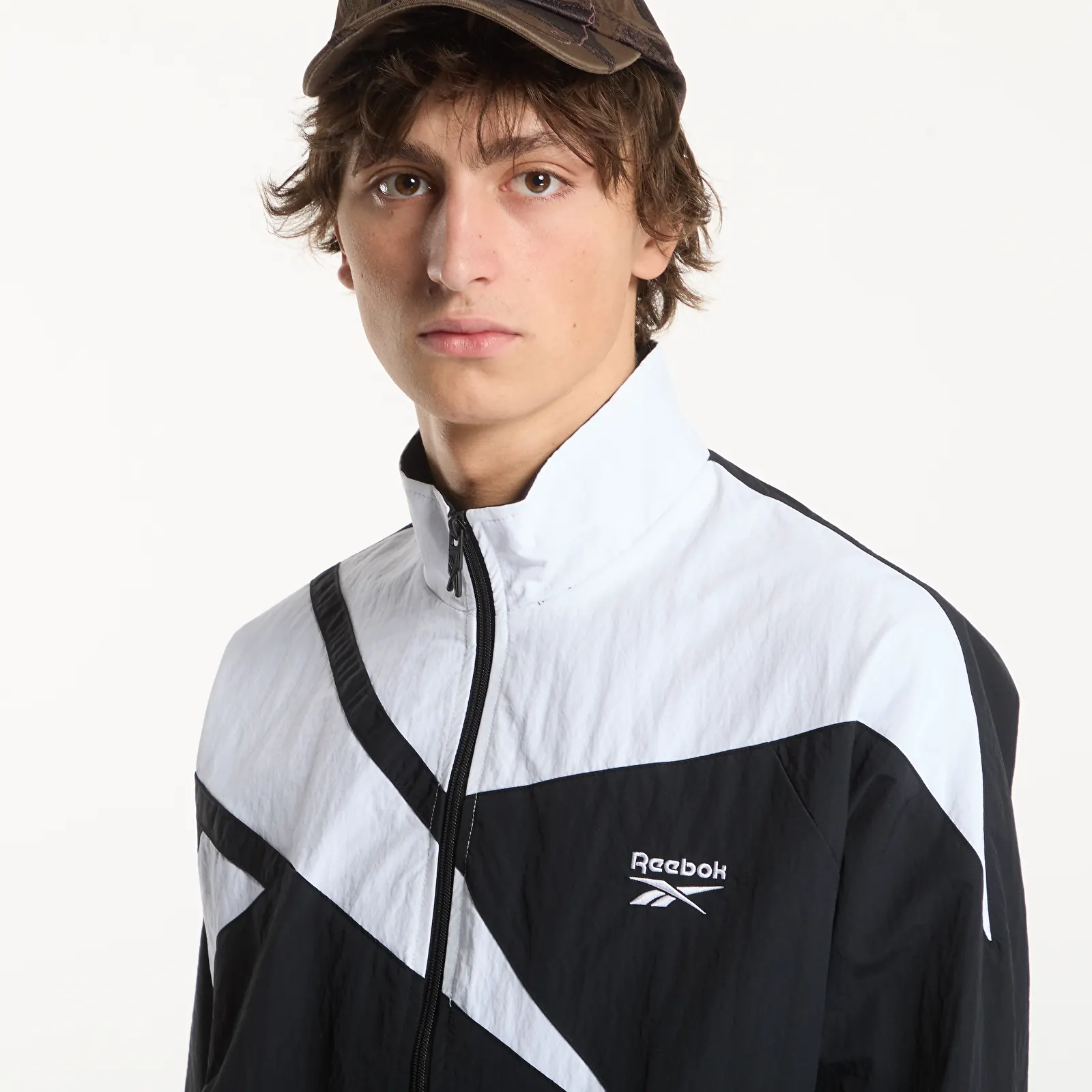 Μπουφάν Reebok Vector Track Top Black/ White