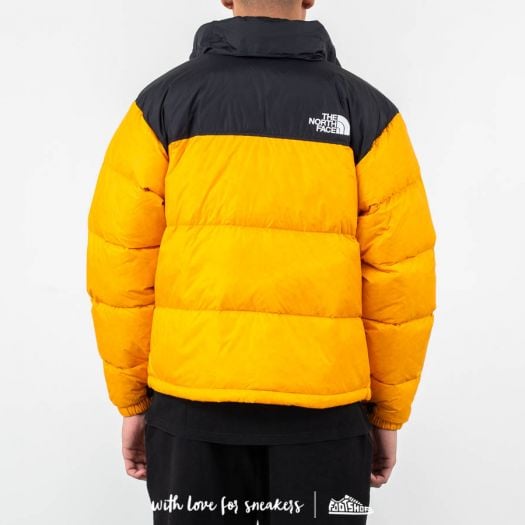 The north face orange nuptse shop