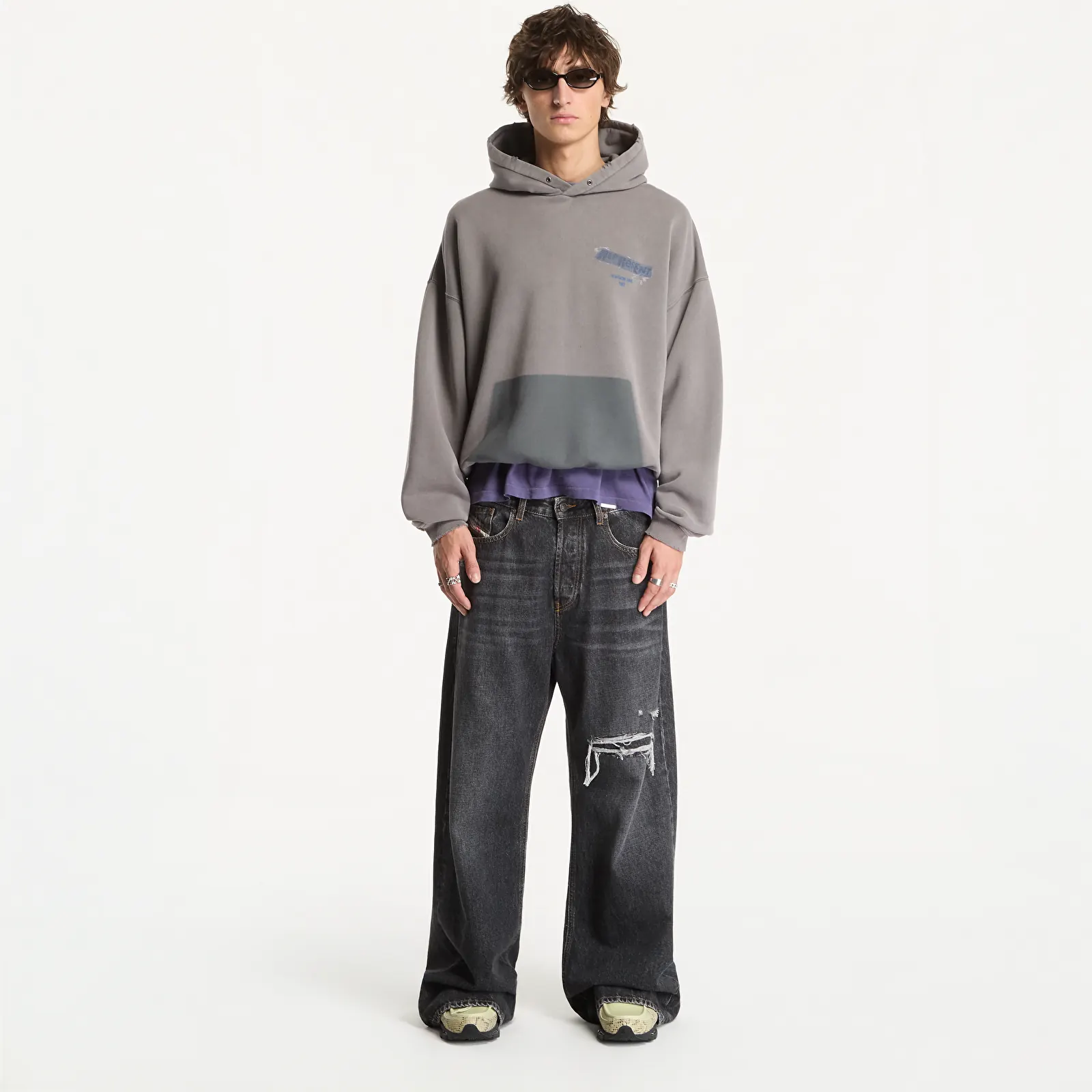 Hoodies and sweatshirts  Represent Ransom Hoodie UNISEX Oxidised Grey