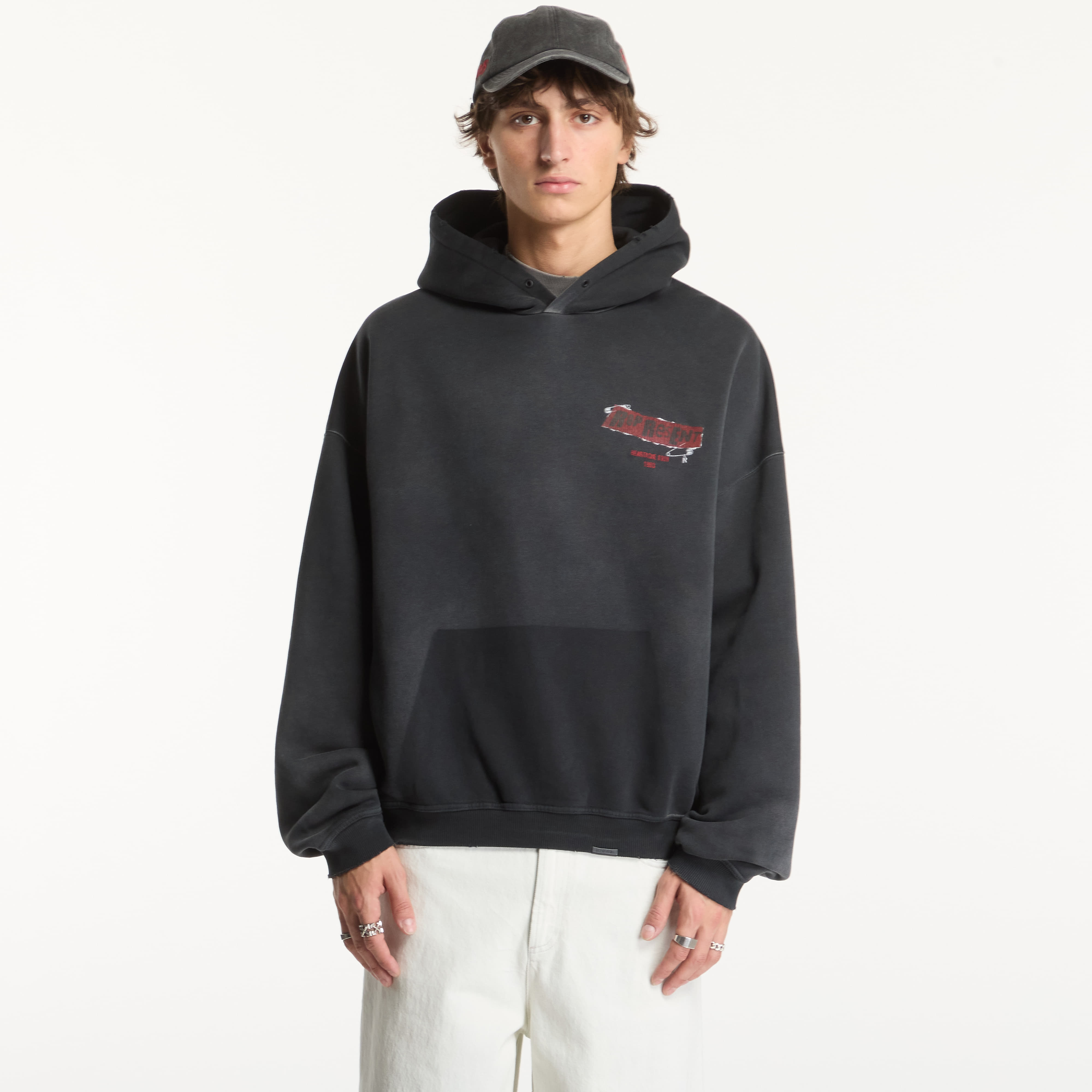 Sweatshirt Represent Ransom Hoodie UNISEX Vintage Black XXL