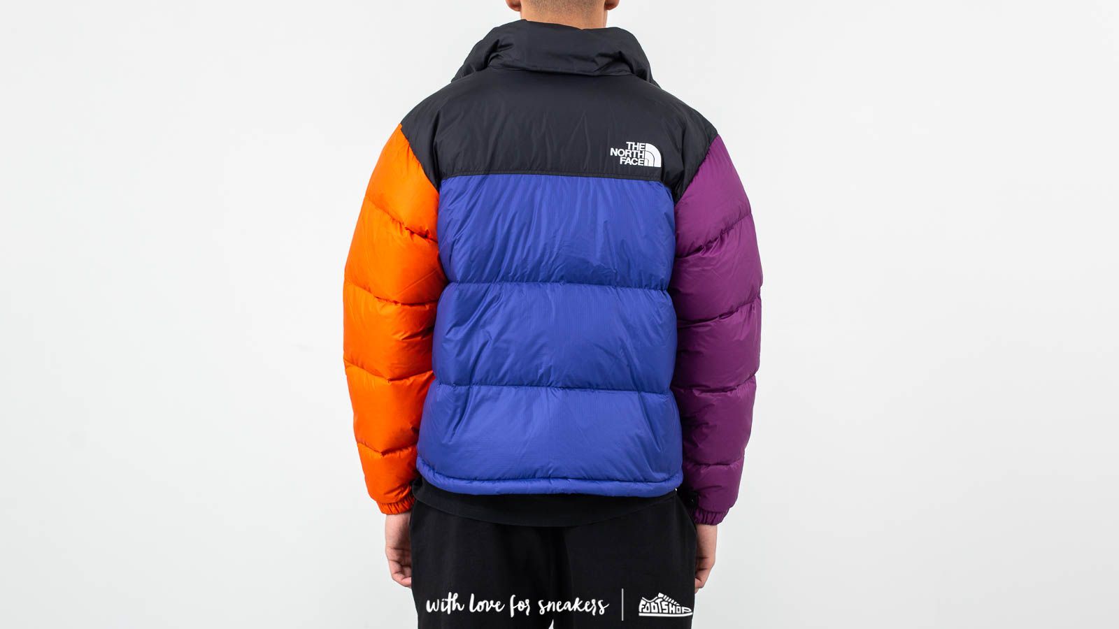 North face shop nuptse aztec blue