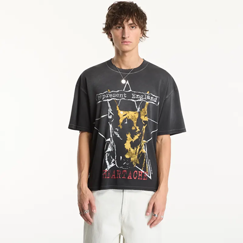 Represent Riot T-Shirt UNISEX Washed Black