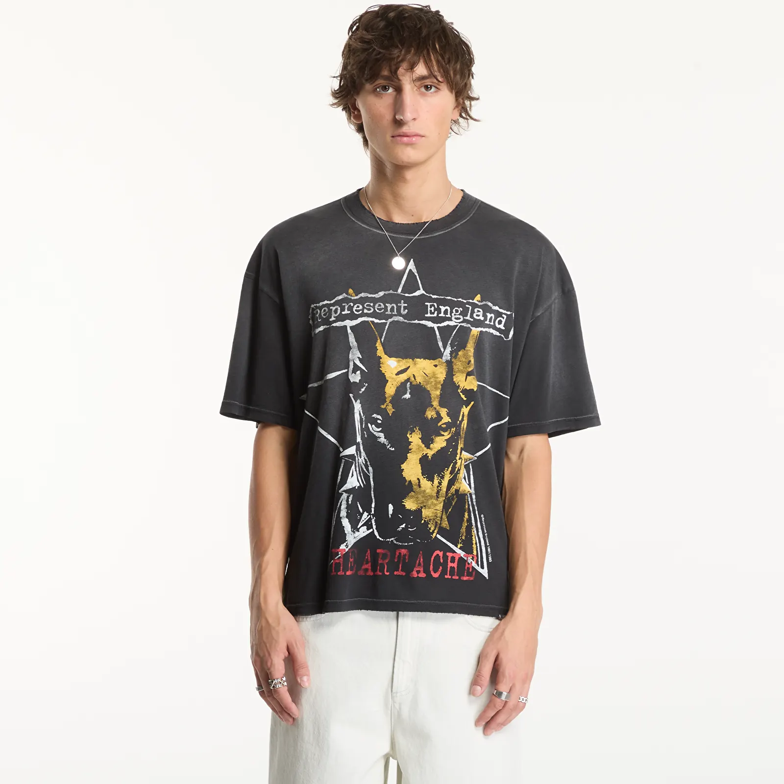Trička Represent Riot T-Shirt UNISEX Washed Black