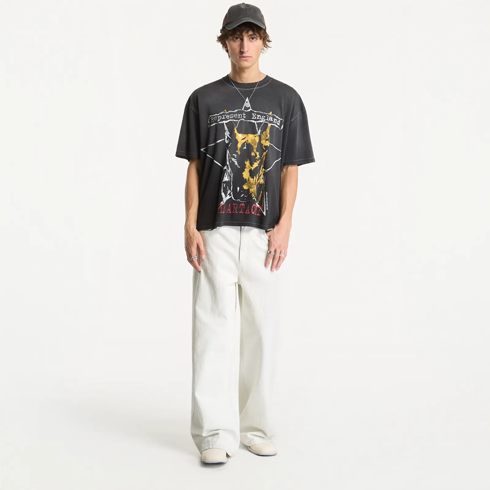 Trička Represent Riot T-Shirt UNISEX Washed Black