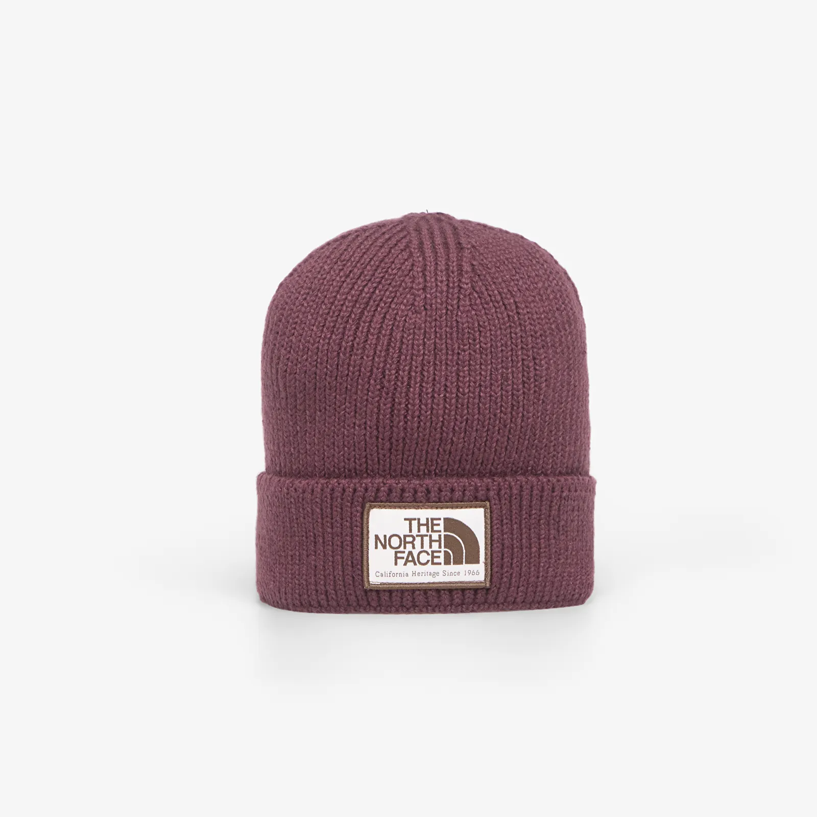 Chapéus The North Face TNF Logo Box Cuffed Beanie Deep Burgundy