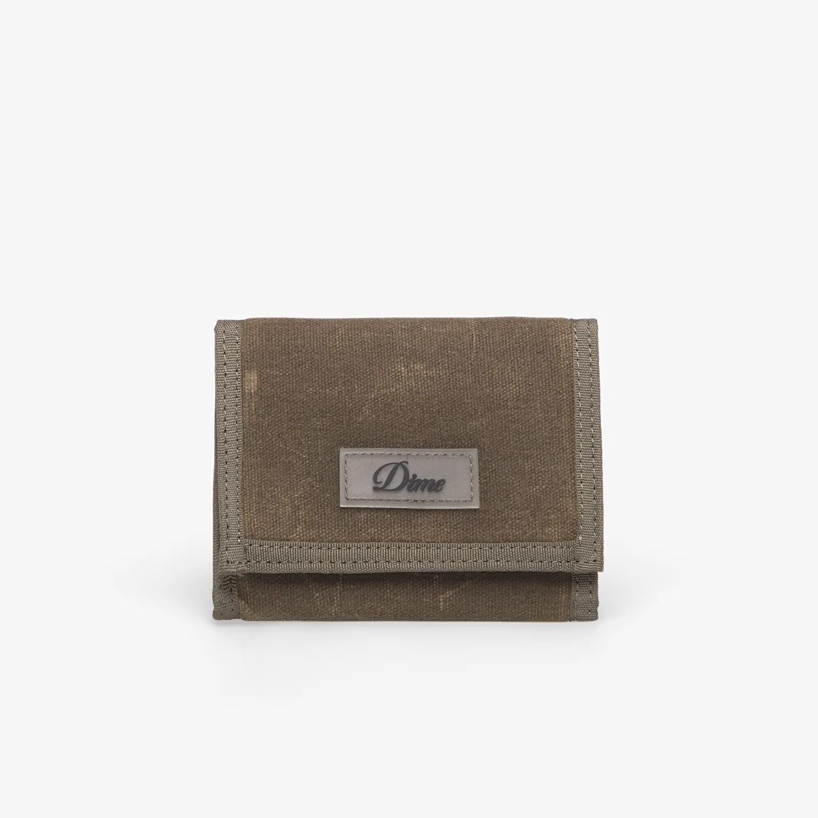 Carteiras Dime Waxed Velcro Wallet Olive