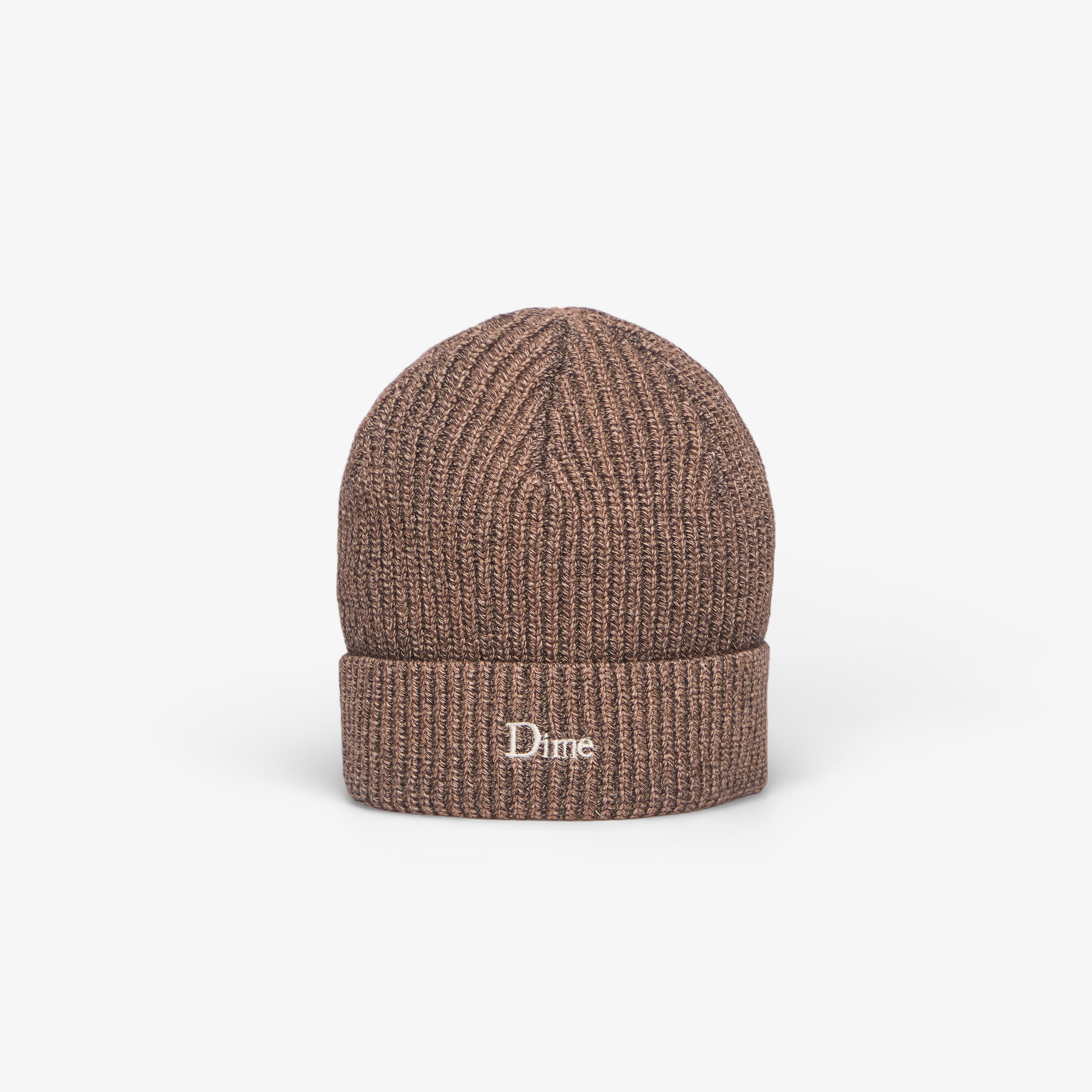 Dime Rib Fold Beanie Oak Universal
