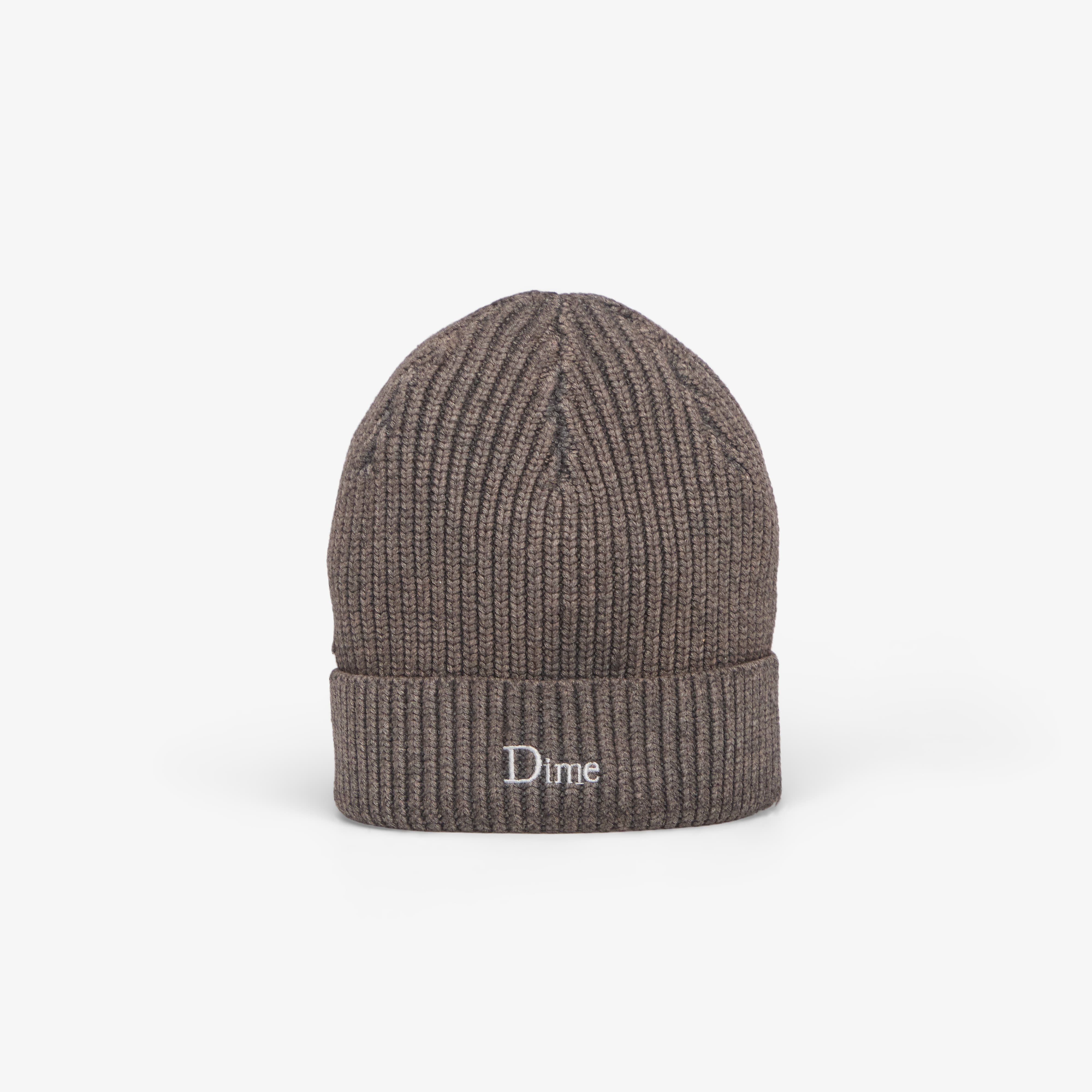 Dime Rib Fold Beanie Dark Gray Universal