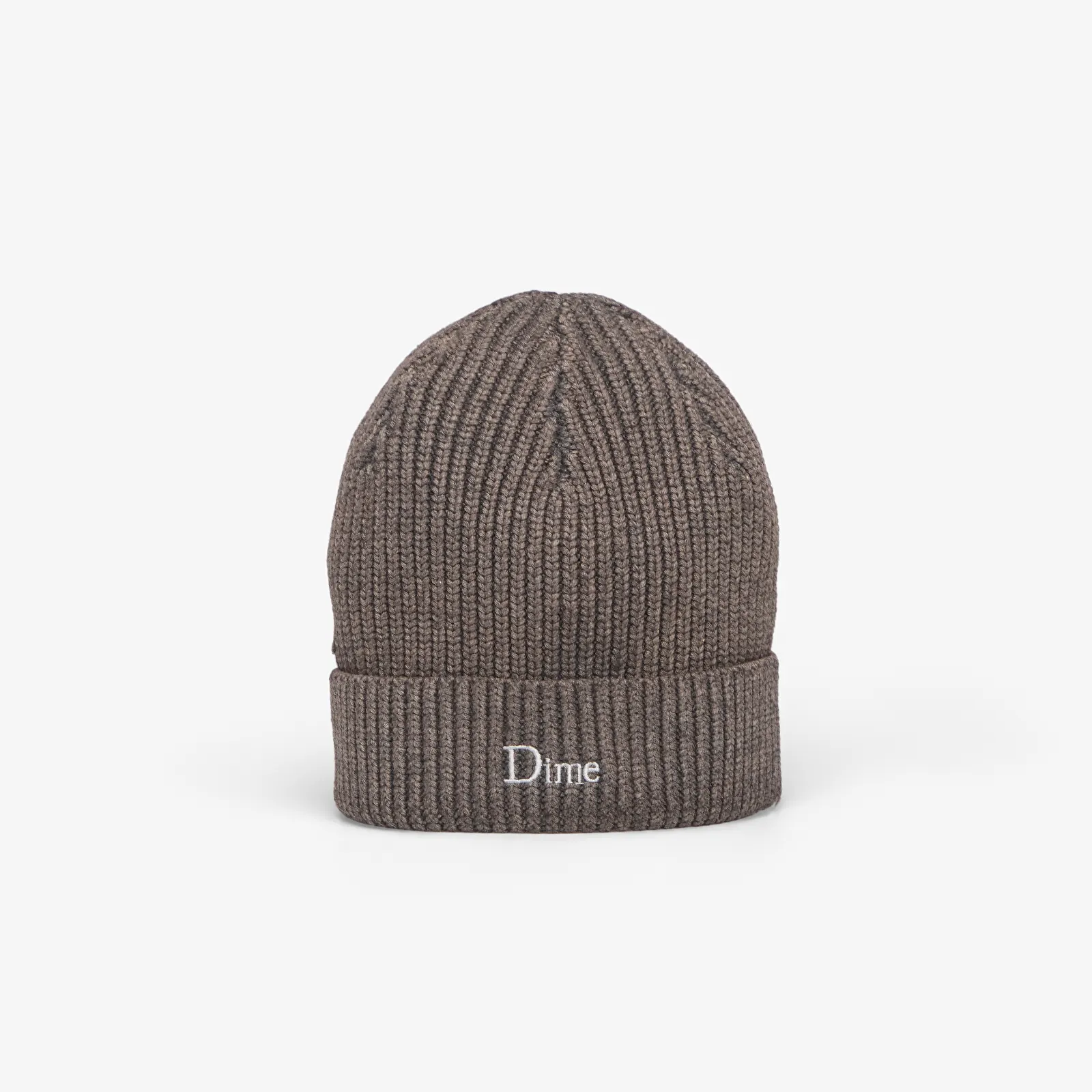 Kape Dime Rib Fold Beanie Dark Gray