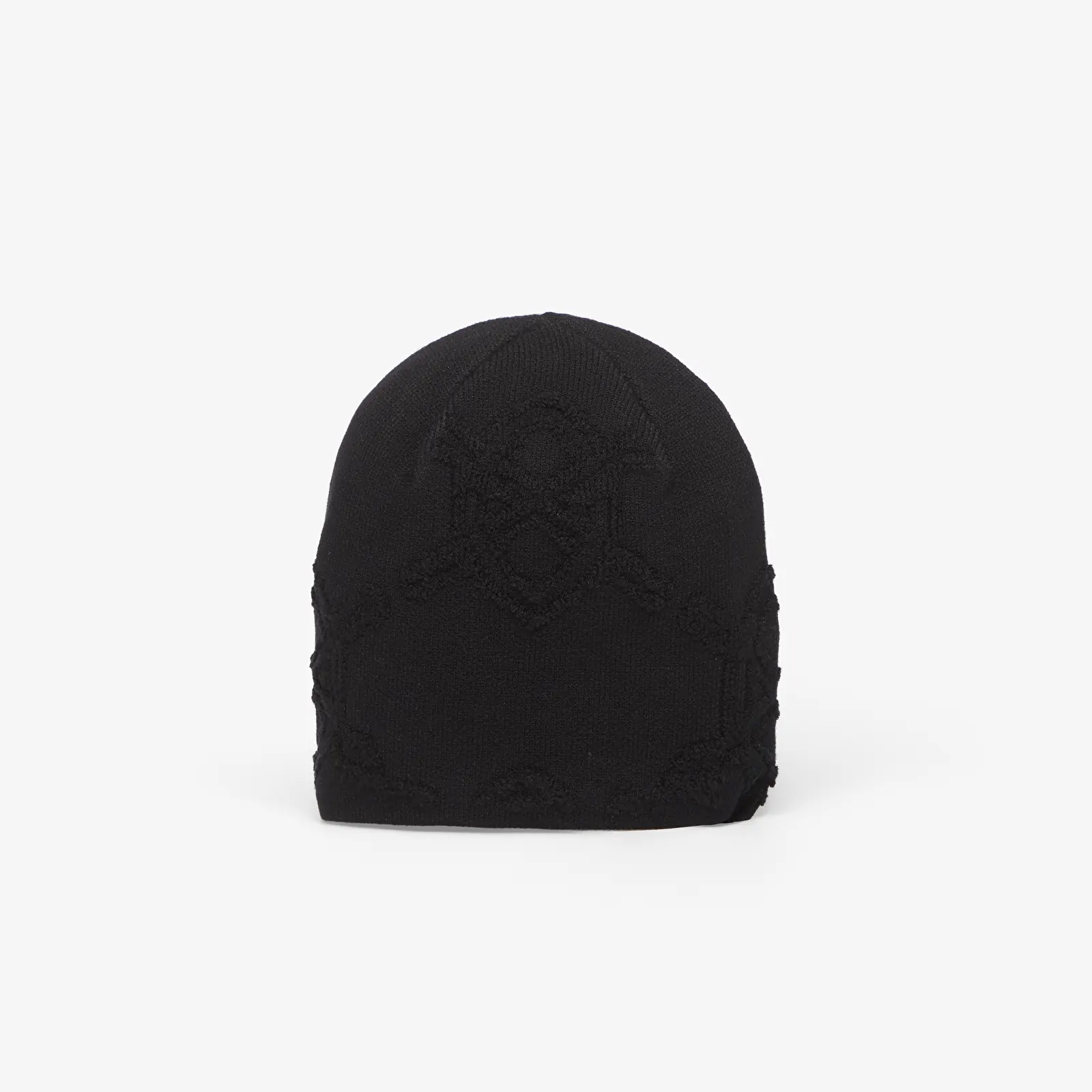Mutsen Daily Paper Textured Shield Skull Cap Beanie Black