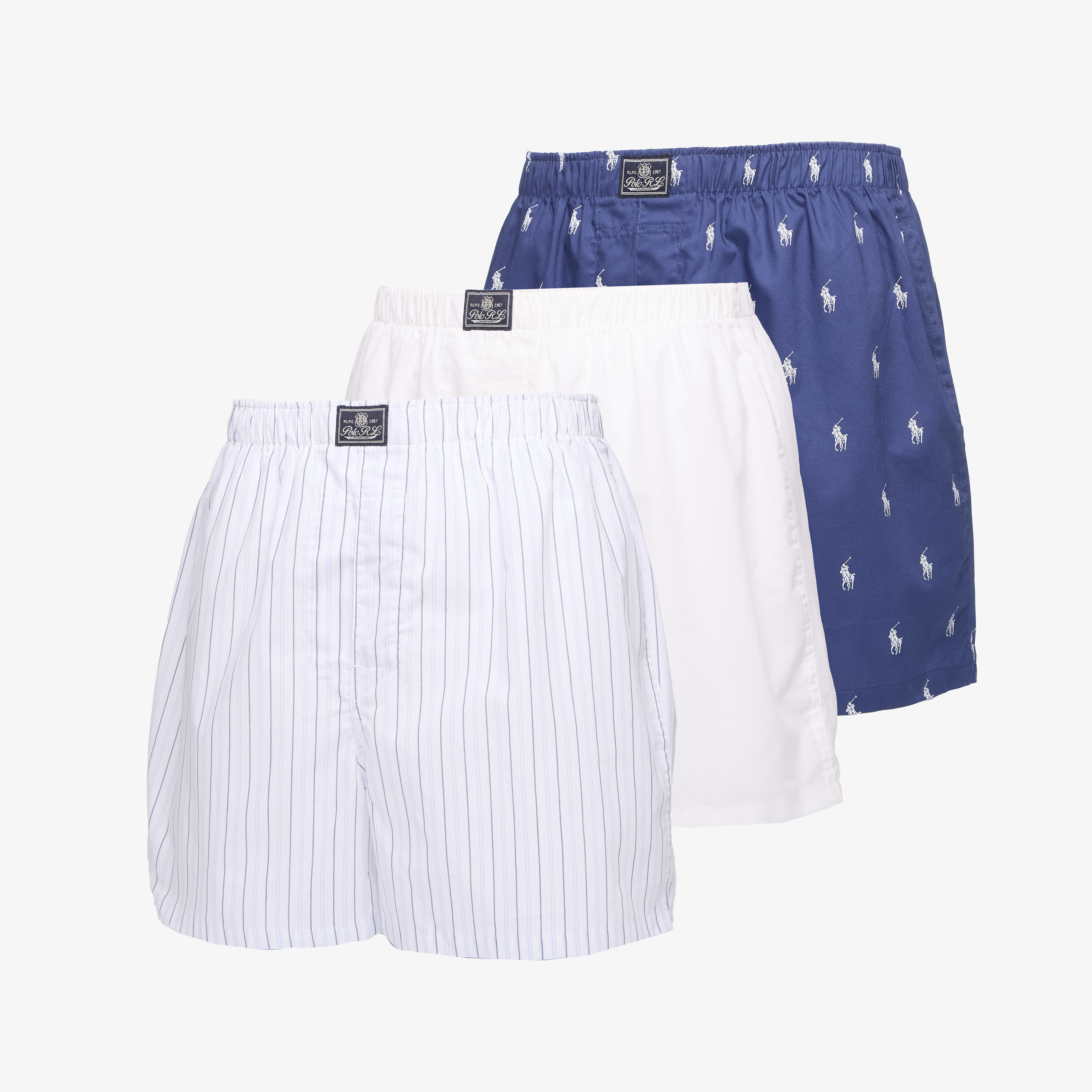 Боксерки Ralph Lauren Polo Open Boxer 3-Pack White M