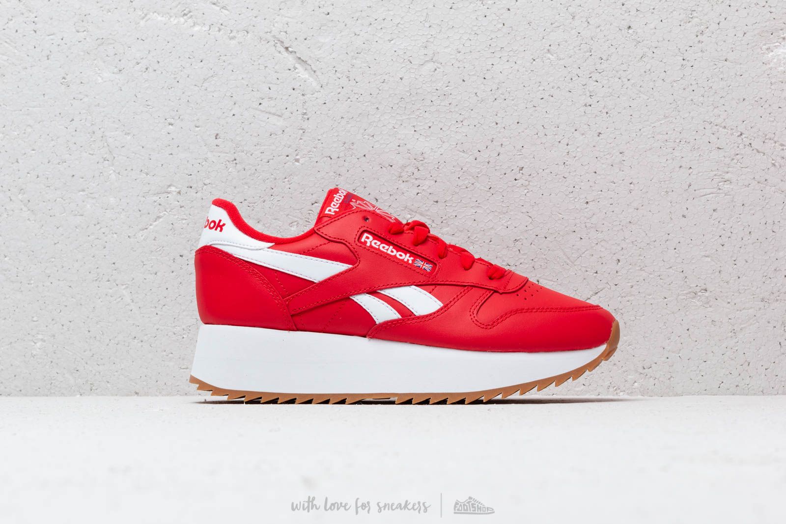 Zapatillas Hombre Reebok Classic Leather Double W Primal Red/ White/ Cobalt