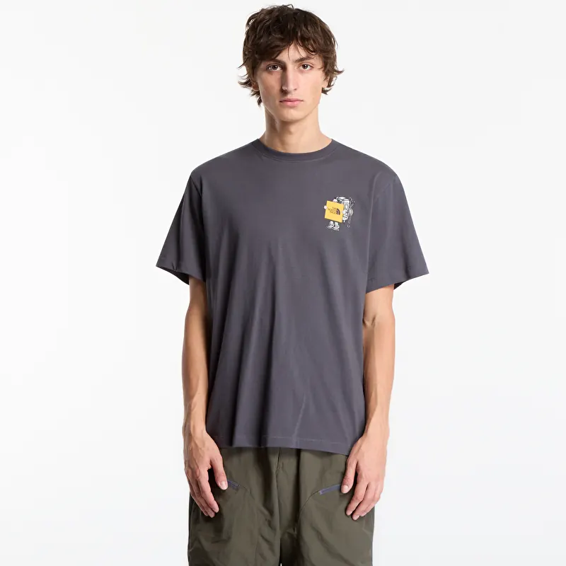 Póló The North Face Gear Up Get Out Relaxed SS Tee UNISEX Anthracite