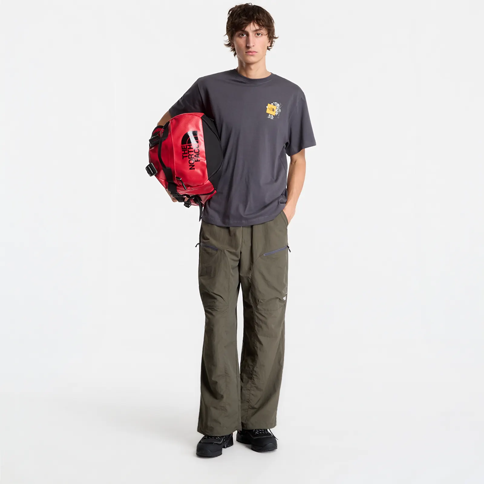 T-shirts The North Face Gear Up Get Out Relaxed SS Tee UNISEX Anthracite