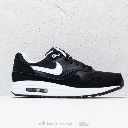 nike air max 1 gs black white