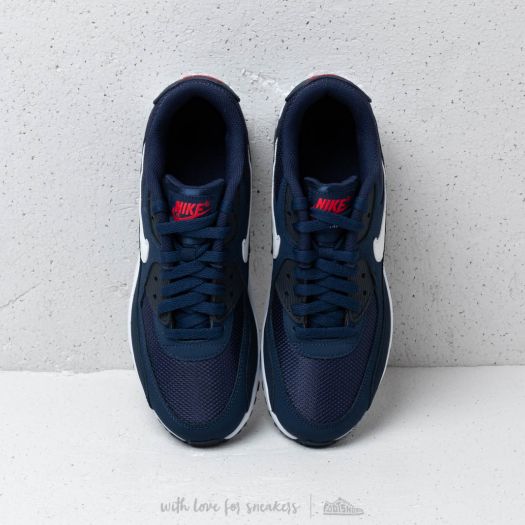 air max 90 navy blue and red