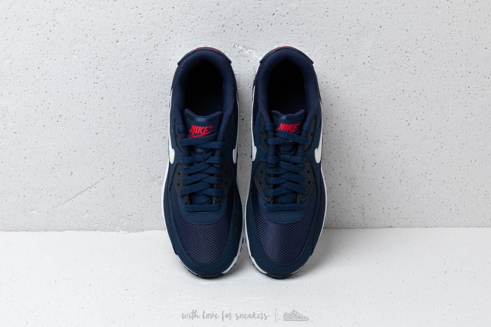Zapatillas mujer Nike Air Max 90 Mesh (GS) Midnight Navy/ White-University Red