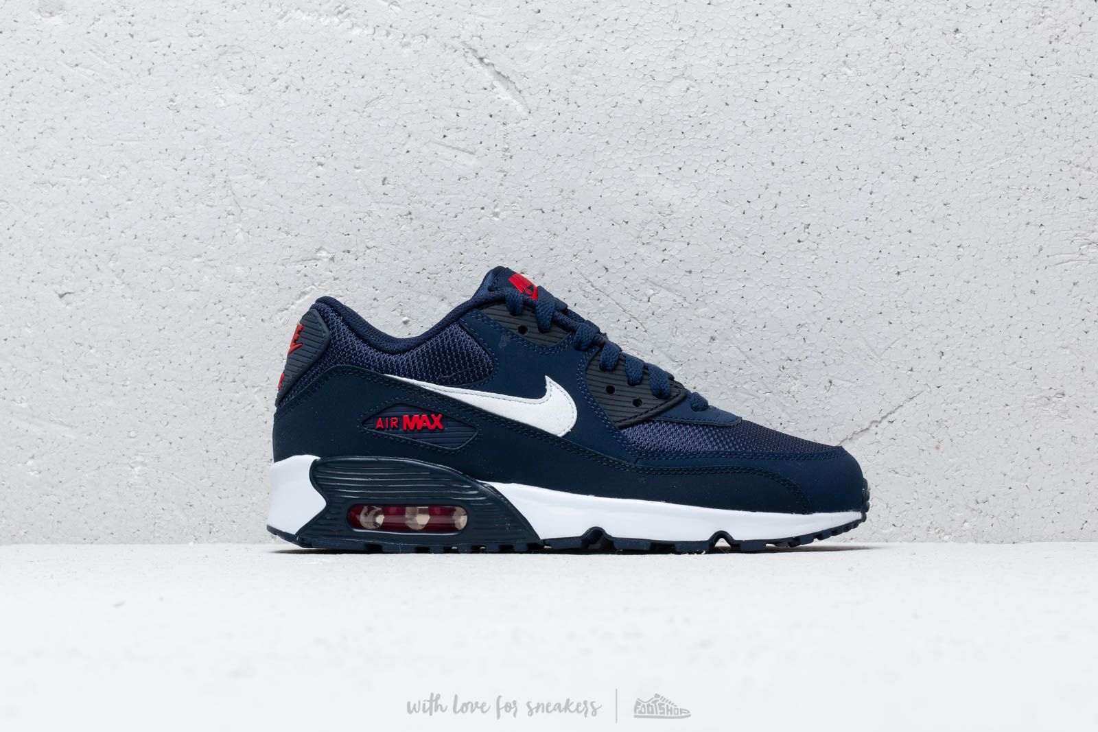 Air max 90 midnight top navy university red white