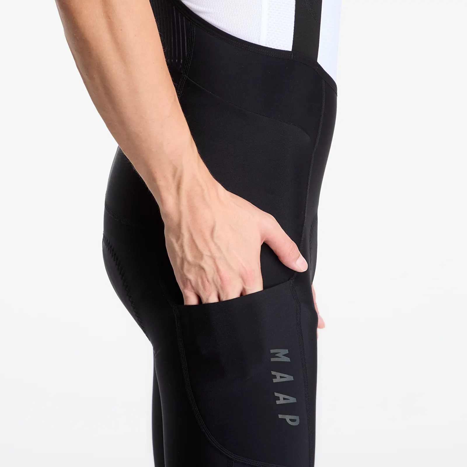 Leggings MAAP TEAM Bib Evo Thermal Cargo Tights Black