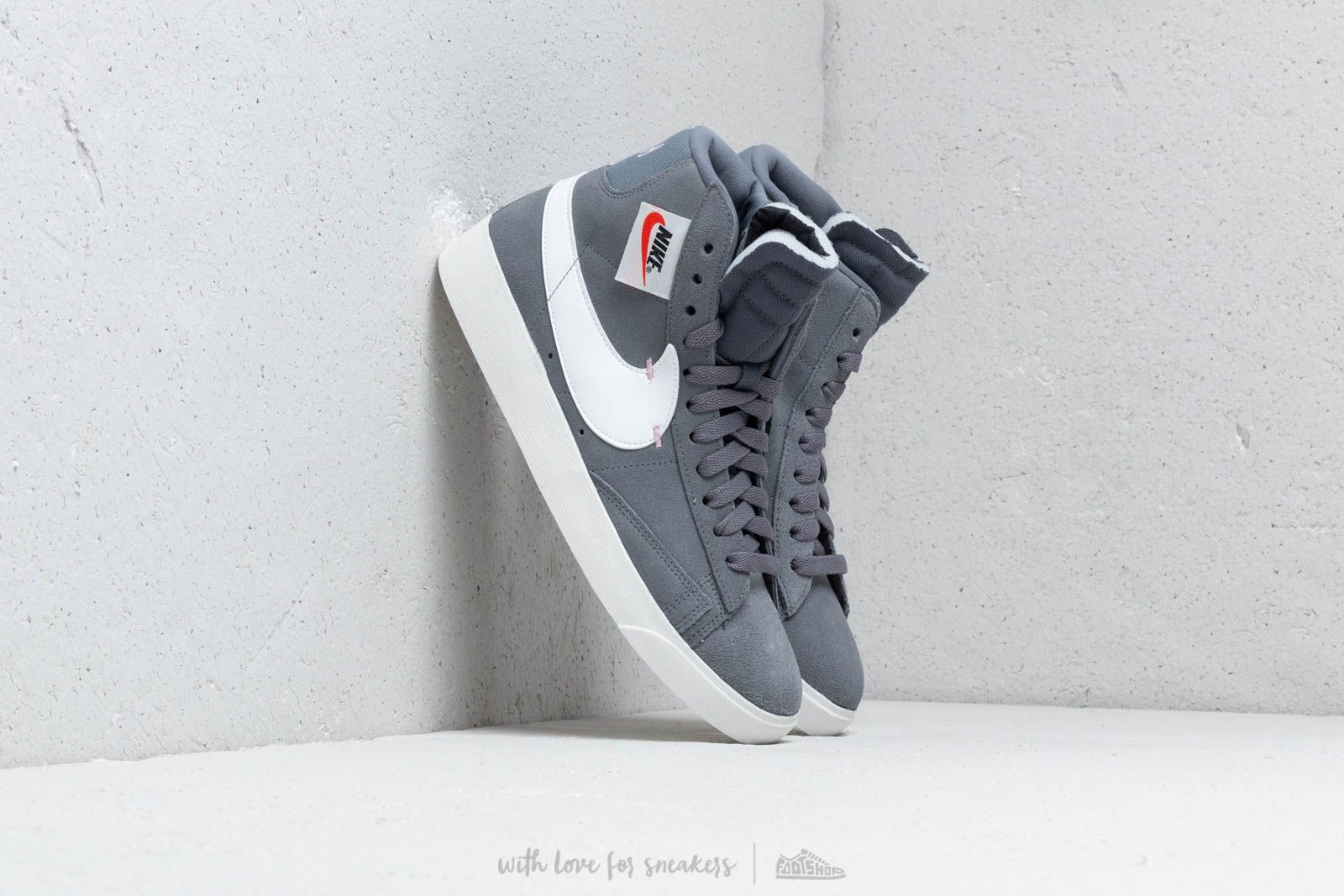 Damen Sneaker und Schuhe Nike Blazer Mid Rebel Wmns Cool Grey/ Summit White-Dark Grey
