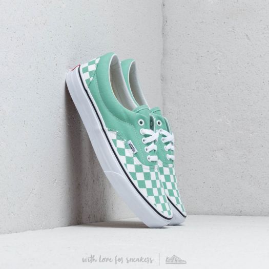 Neptune green checkered vans shop