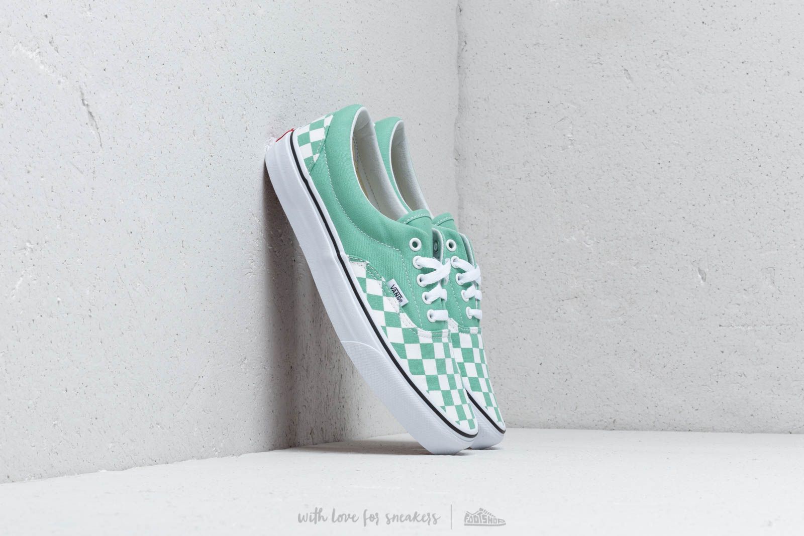 Men's shoes Vans Era (Checkerboard) Neptune Green