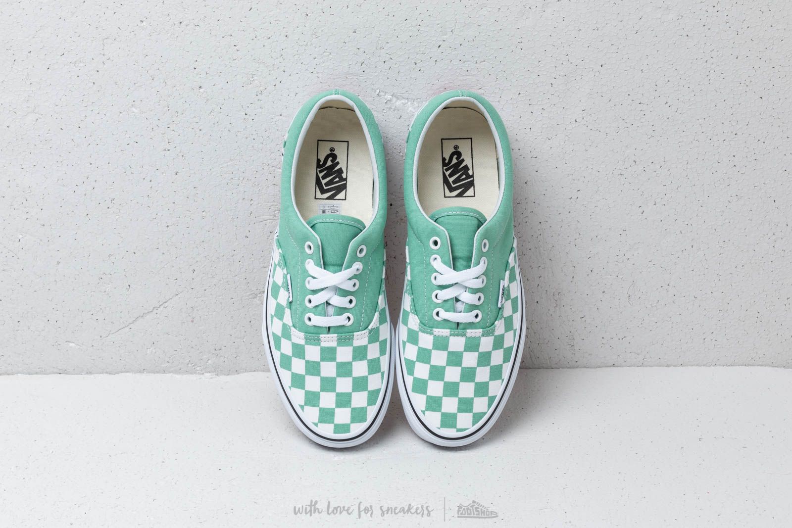 Men s shoes Vans Era Checkerboard Neptune Green Footshop