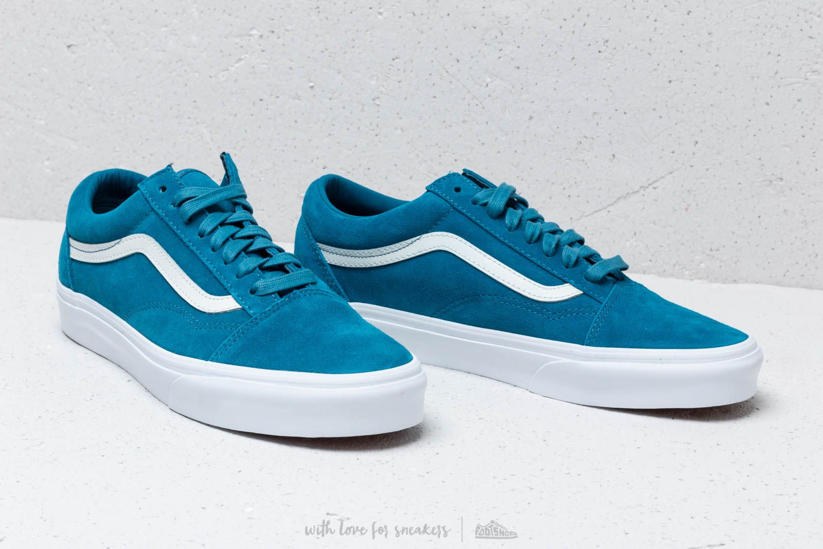 Men s shoes Vans Old Skool Soft Suede Blue Sapphire Footshop