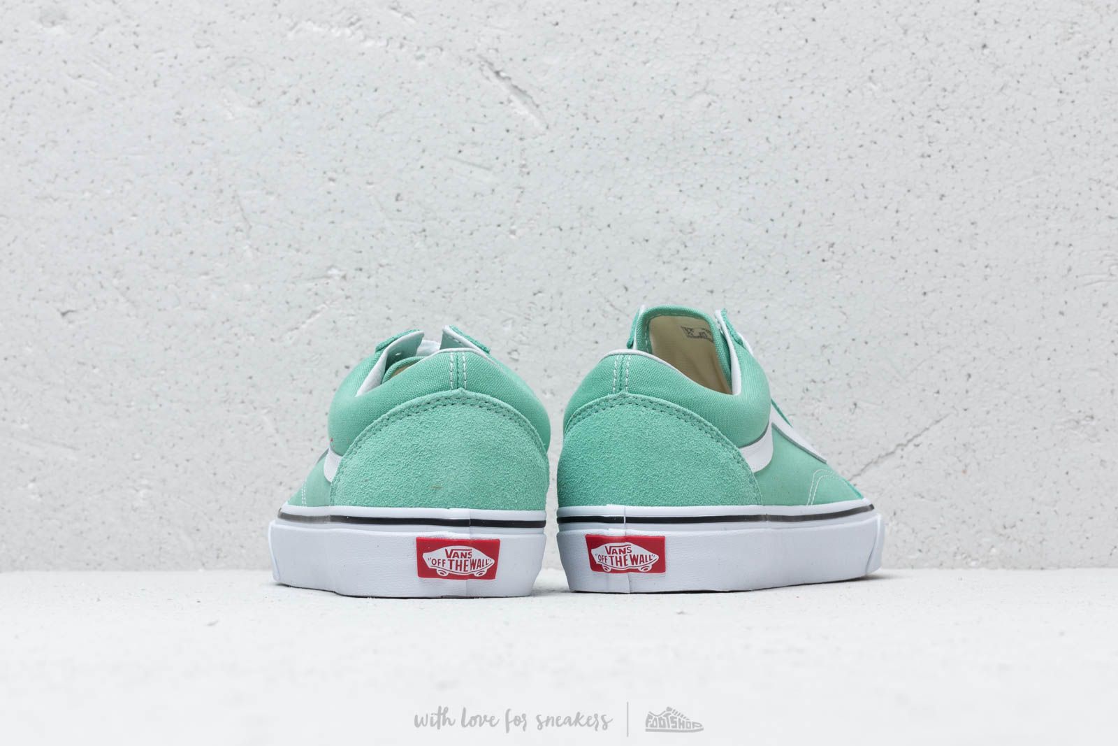 Herren Sneaker und Schuhe Vans Old Skool Neptune Green True White Footshop