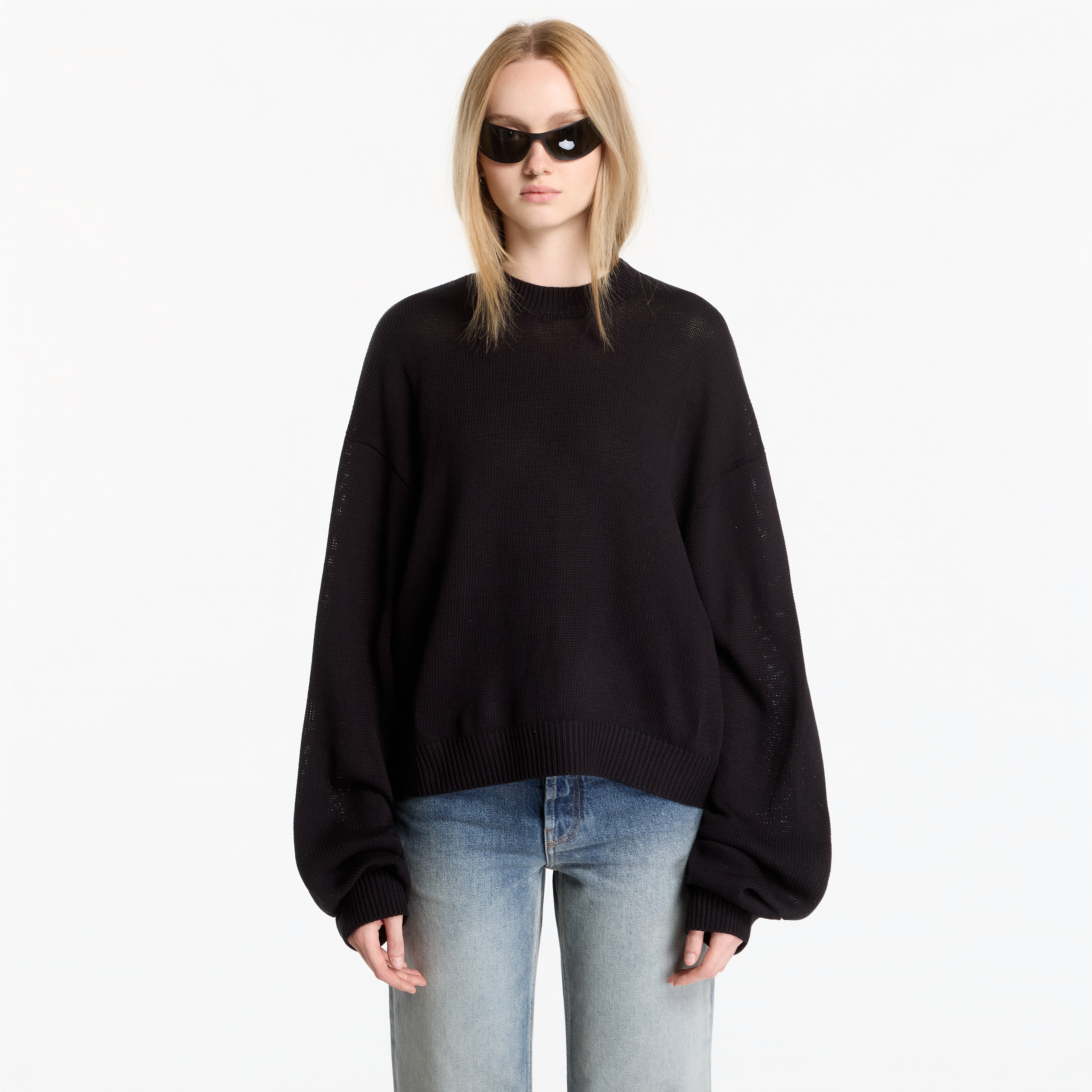 Pulover Heliot Emil Uniform Knit UNISEX Black XXL