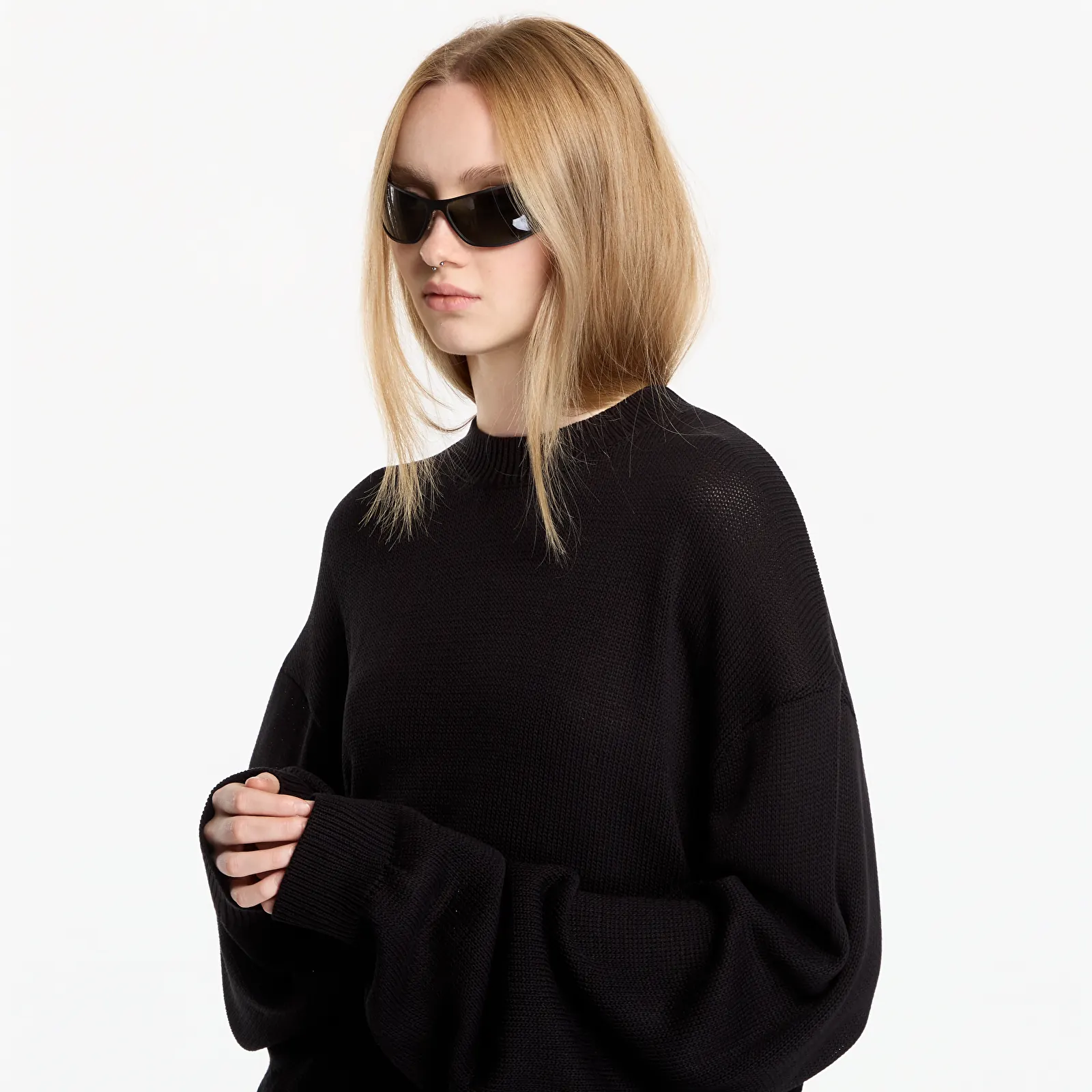 Pulóverek Heliot Emil Uniform Knit UNISEX Black