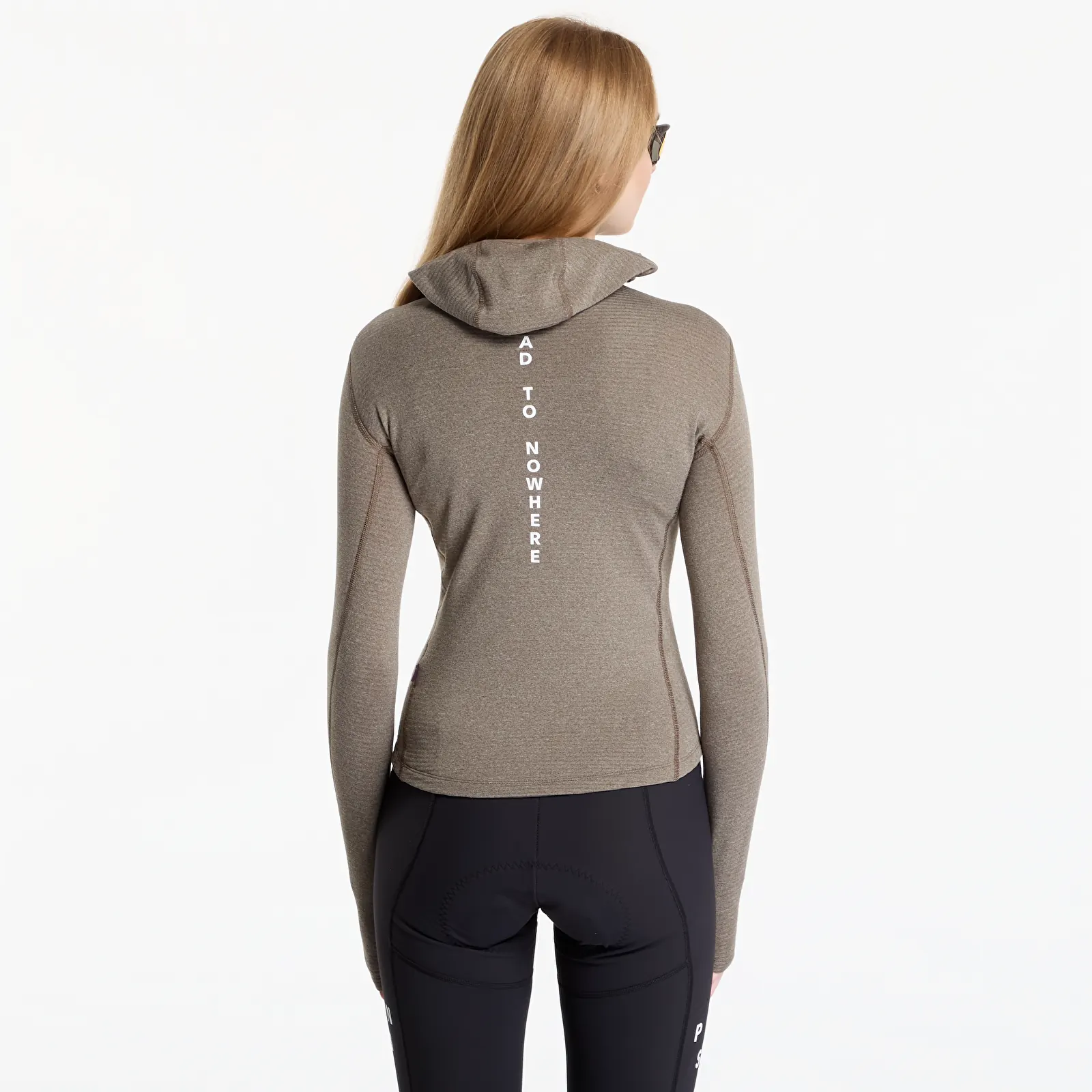 Mikinas ar kapuci un sporta krekli Pas Normal Studios Women's Thermal Hooded Baselayer Windproof Dark Stone