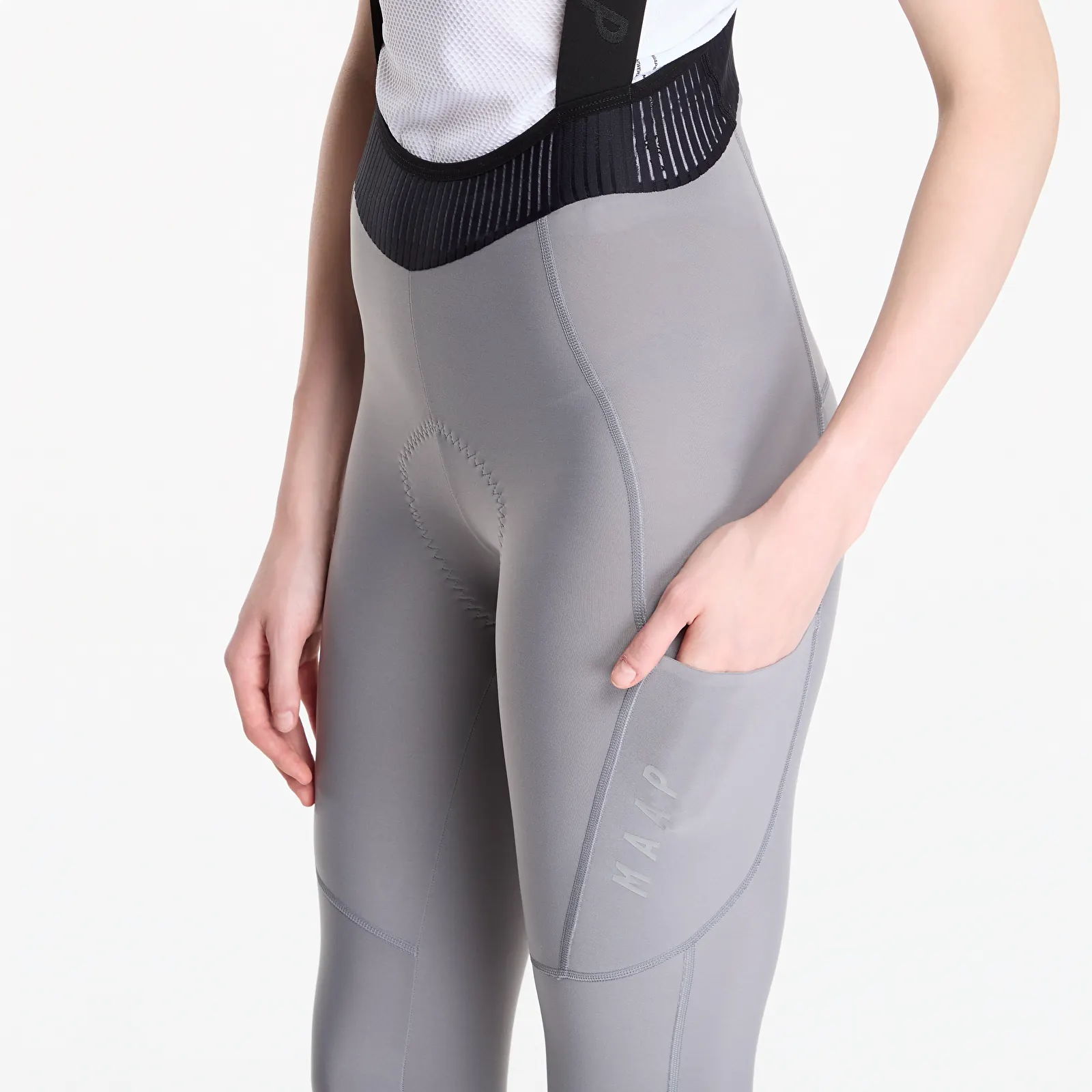 Leggings MAAP TEAM Bib Evo Thermal Cargo Tights Titanium